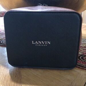 Lanvin Black and Brown Toiletry Bag